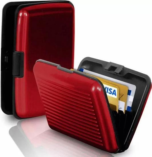 Aluminium Card Wallet 6 Card Holder (Set of 1)