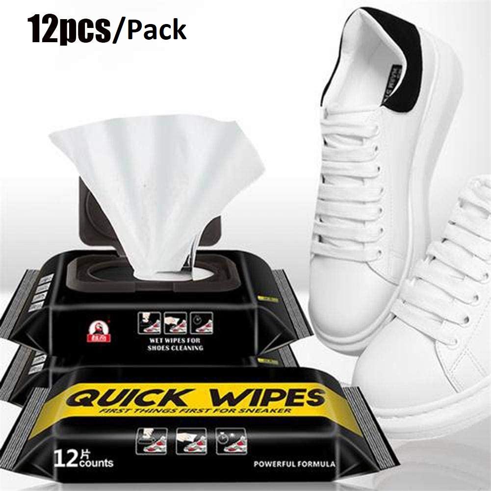 Shoe Tissue- Disposable 12 Pieces/Pack Shoe Sneaker Wipes Cleaner(Pack of 1)